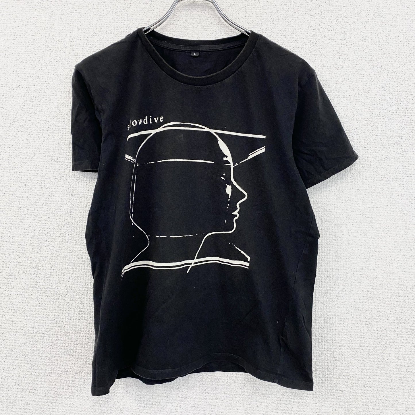 Slowdive　スロウダイヴ　半袖プリントTシャツ　バンドT　黒　ブラック　Lサイズ