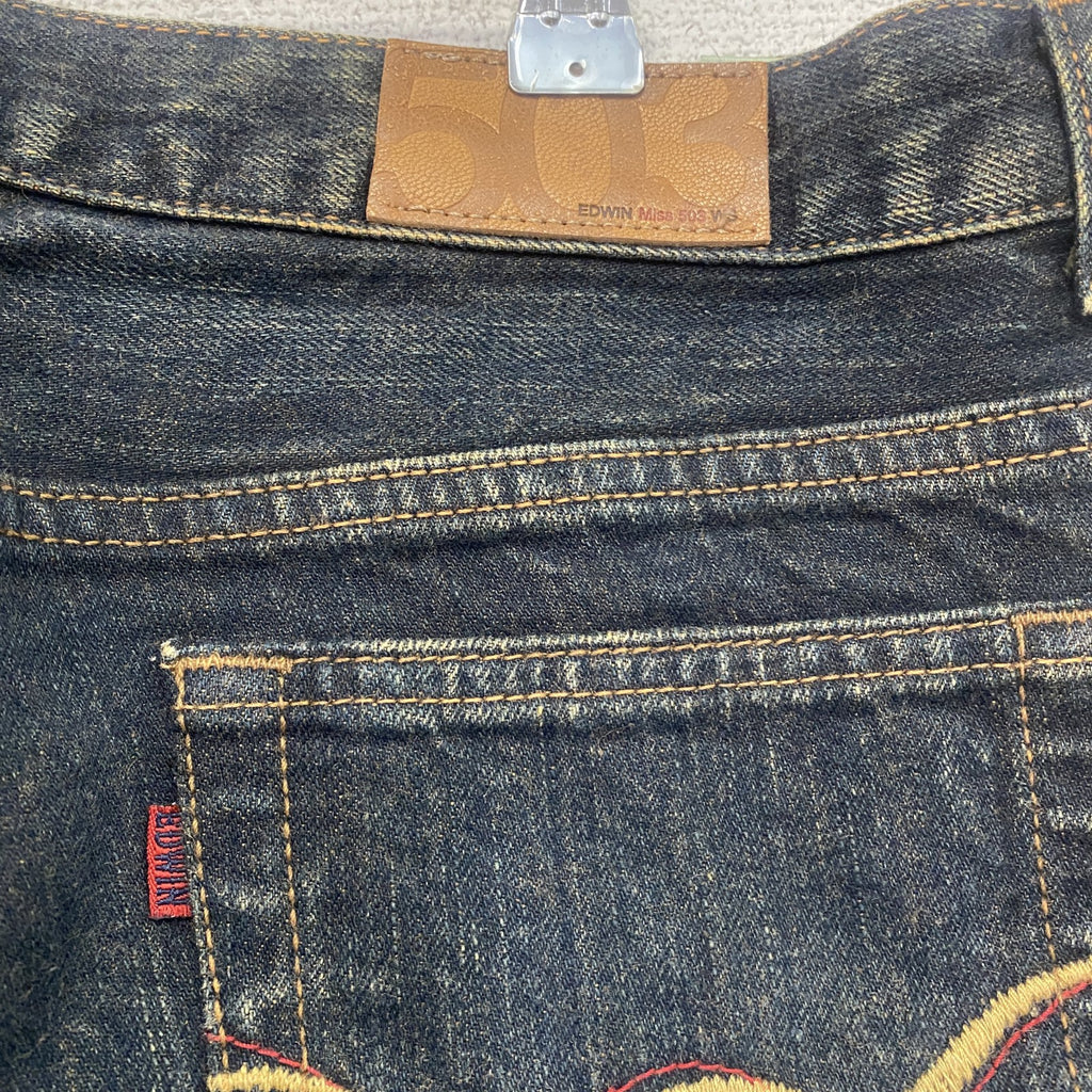 EDWIN　エドウィン　503WS　デニムパンツ/ジーンズ　ジップフライ　縦落ち　鬼ヒゲ　フェード　インディゴ　W30サイズ