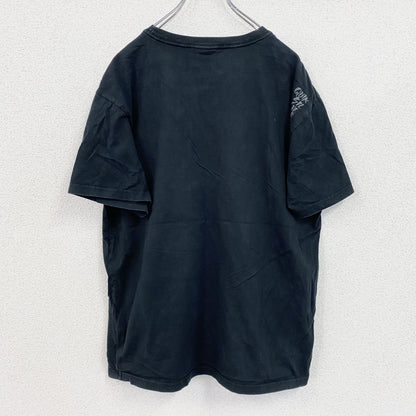 QUIKSILVER　半袖プリントTシャツ　黒　ブラック　Lサイズ