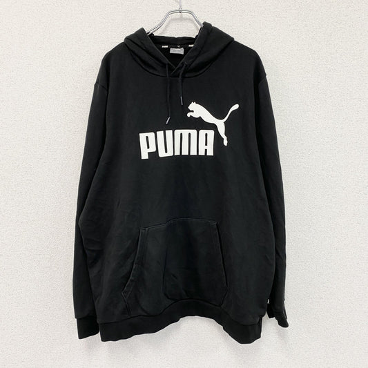 PUMA　プーマ　パーカー/フーディー　デカロゴ　スポーツ　黒　ブラック　2XLサイズ