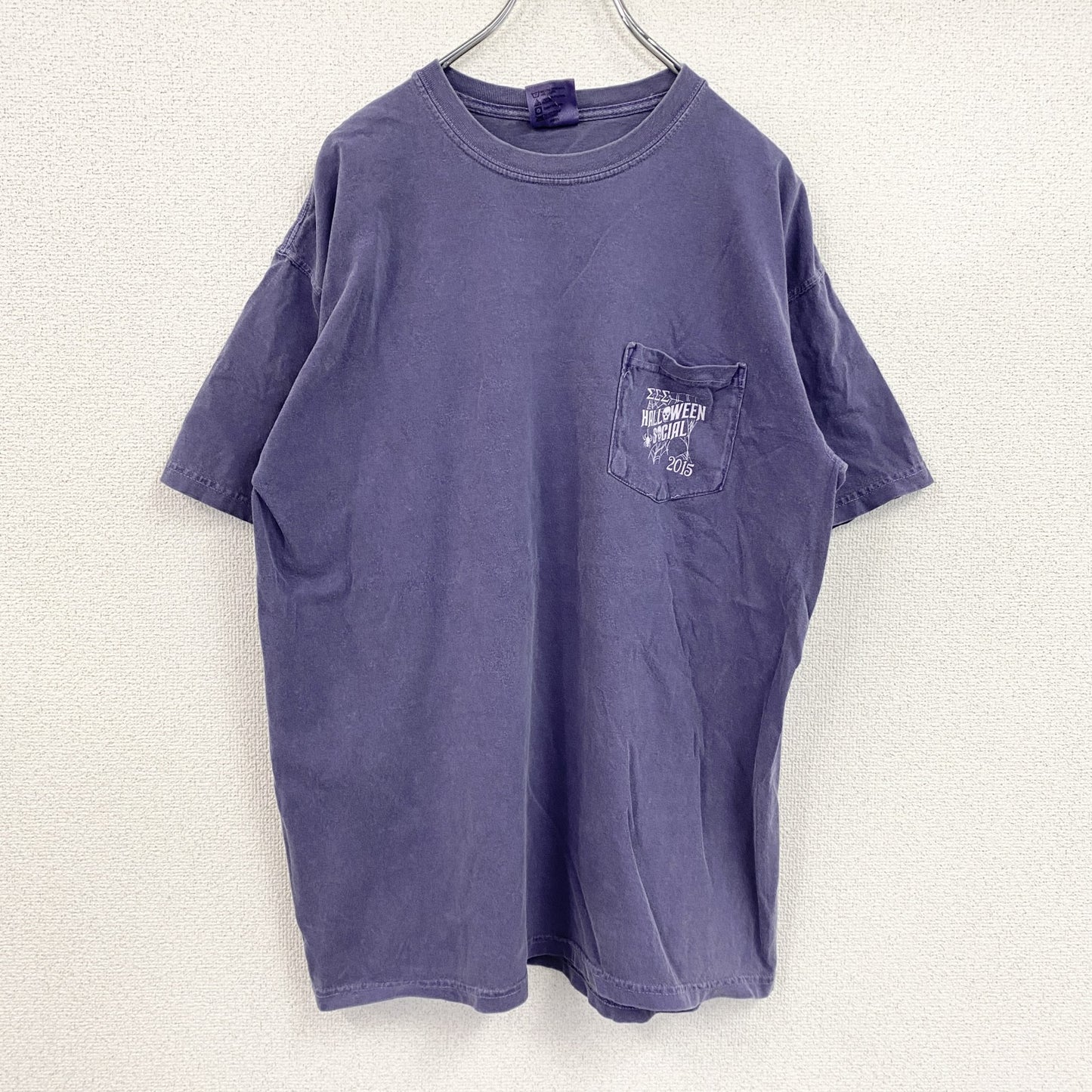 CONFORT COLORS　コンフォートカラーズ　半袖プリントTシャツ　紫　パープル　Lサイズ