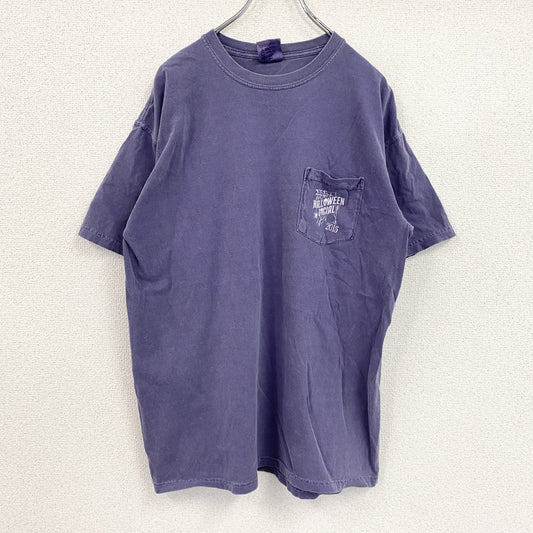 CONFORT COLORS　コンフォートカラーズ　半袖プリントTシャツ　紫　パープル　Lサイズ