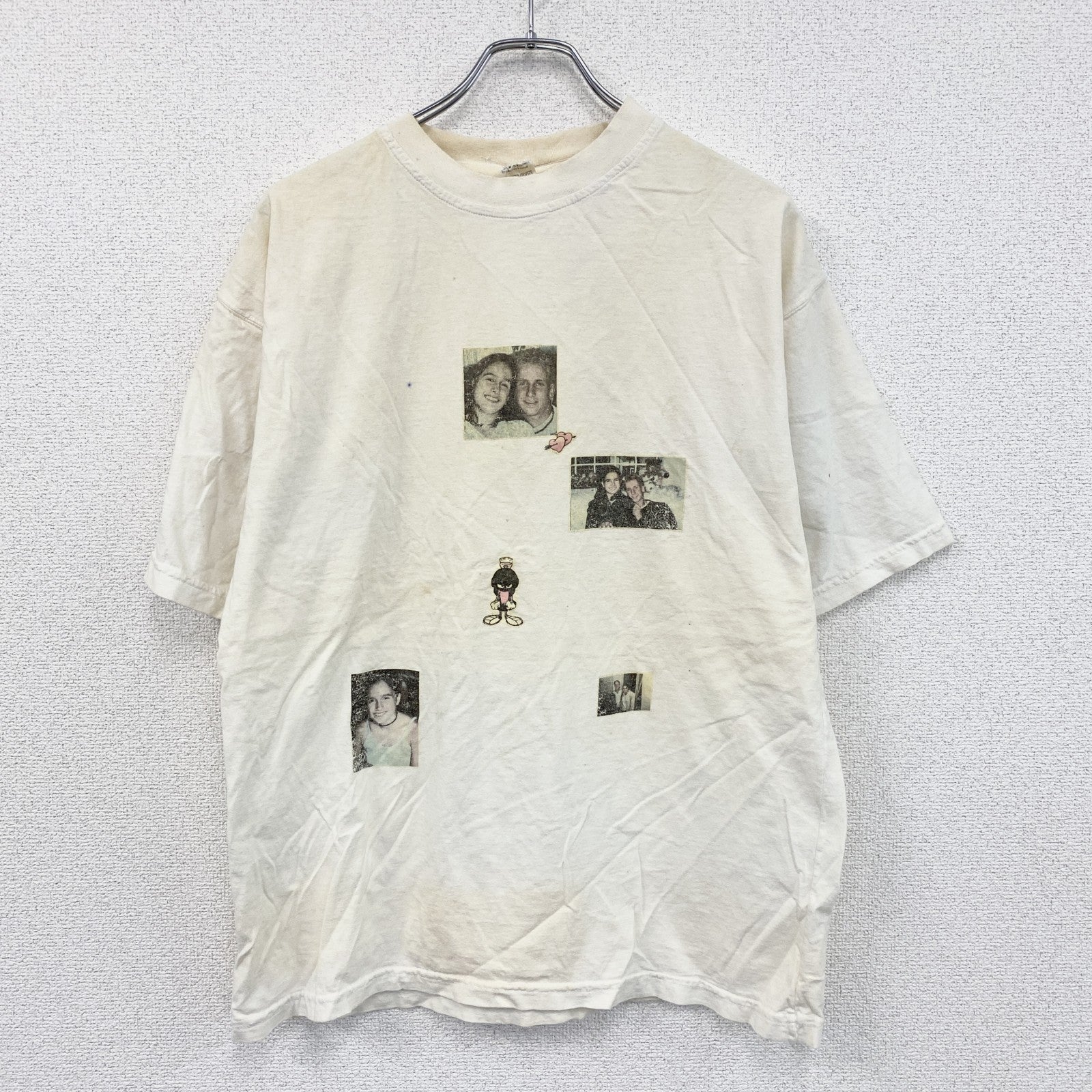 誰やねん　半袖プリントTシャツ　白　ホワイト　Lサイズ