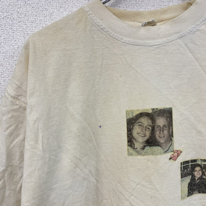 誰やねん　半袖プリントTシャツ　白　ホワイト　Lサイズ