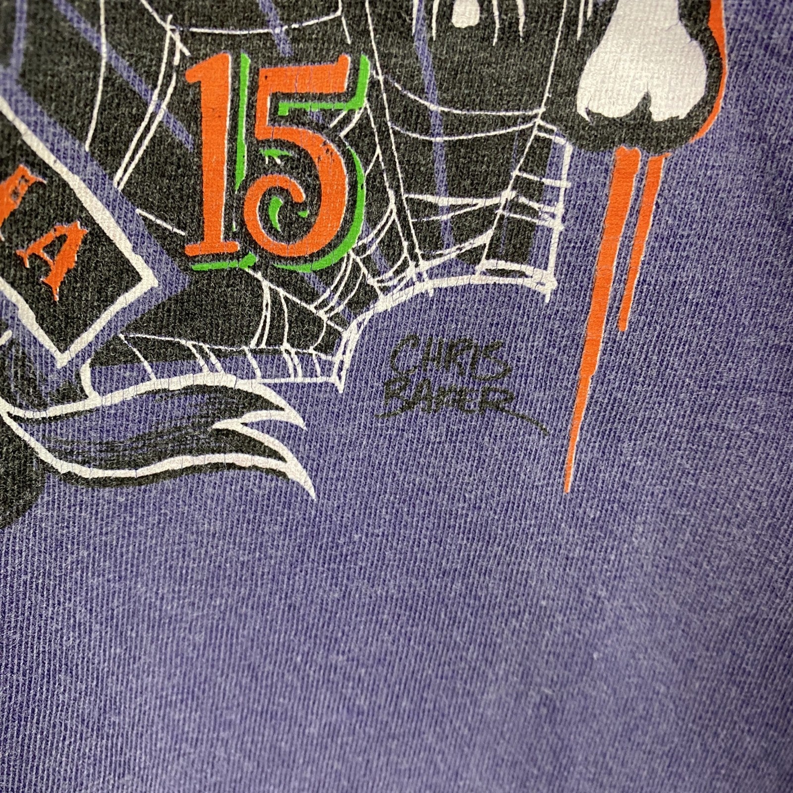CONFORT COLORS　コンフォートカラーズ　半袖プリントTシャツ　紫　パープル　Lサイズ