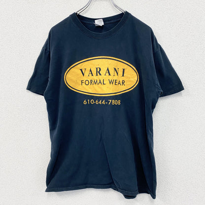 GILDAN　VARANI　半袖プリントTシャツ　両面プリント　黒　ブラック　Lサイズ