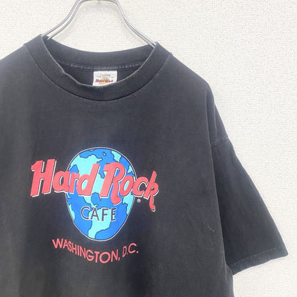 古着 used　Hard Rock Cafe ハードロックカフェ　半袖プリント柄シャツ　クルーネック　USA製　XLサイズ