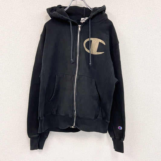 Champion　チャンピオン　リバースウィーブ　フルジップスウェットパーカー/フーディー　黒　ブラック　Mサイズ