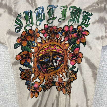 古着 used　Sublime　サブライム　半袖バンドプリントTシャツ　クルーネック　タイダイ柄　レトロデザイン　Sサイズ