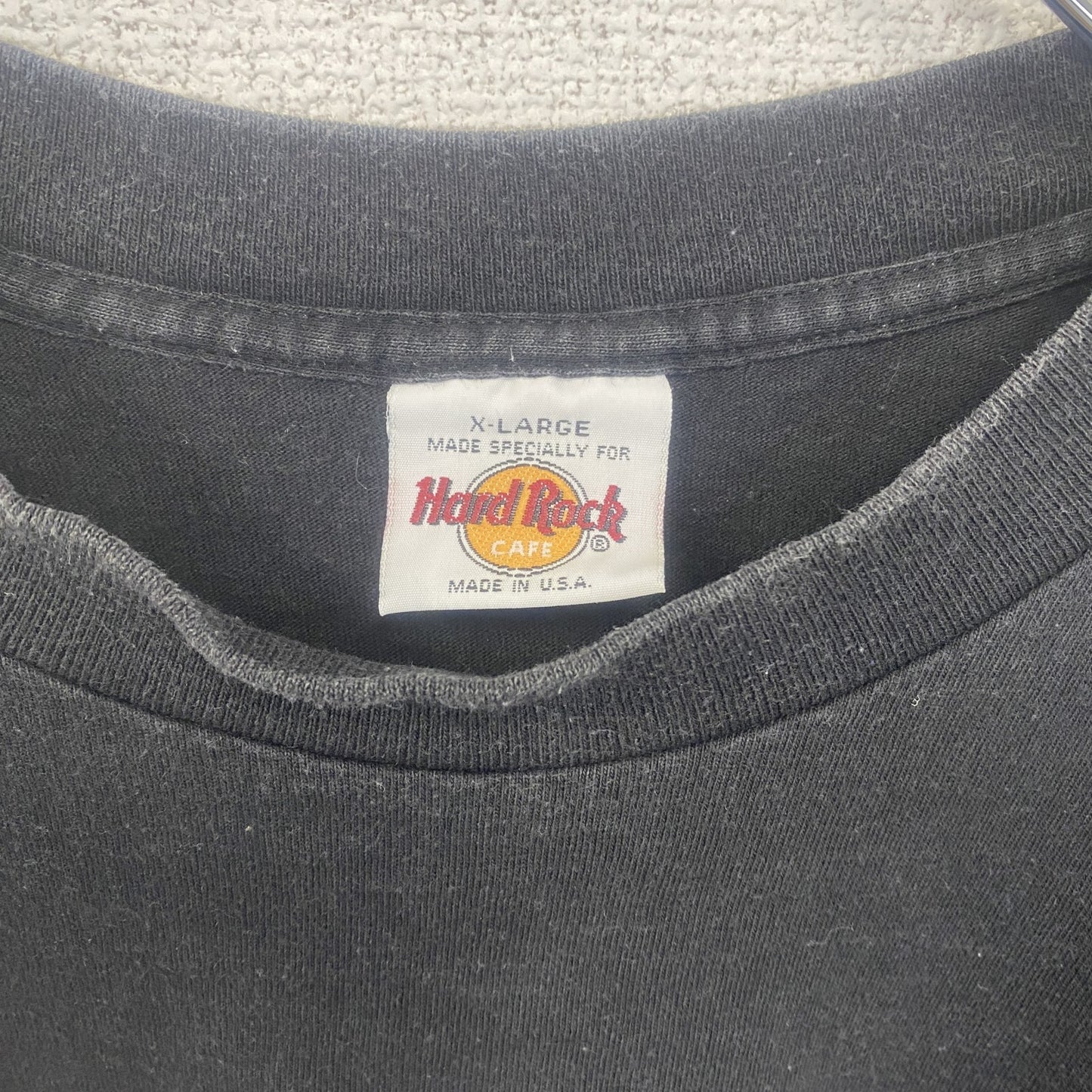 古着 used　Hard Rock Cafe ハードロックカフェ　半袖プリント柄シャツ　クルーネック　USA製　XLサイズ
