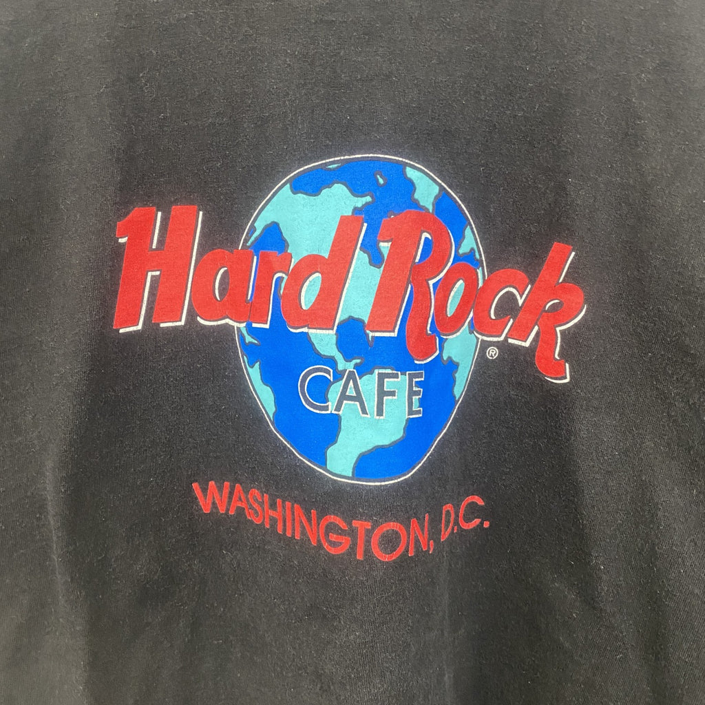 古着 used　Hard Rock Cafe ハードロックカフェ　半袖プリント柄シャツ　クルーネック　USA製　XLサイズ