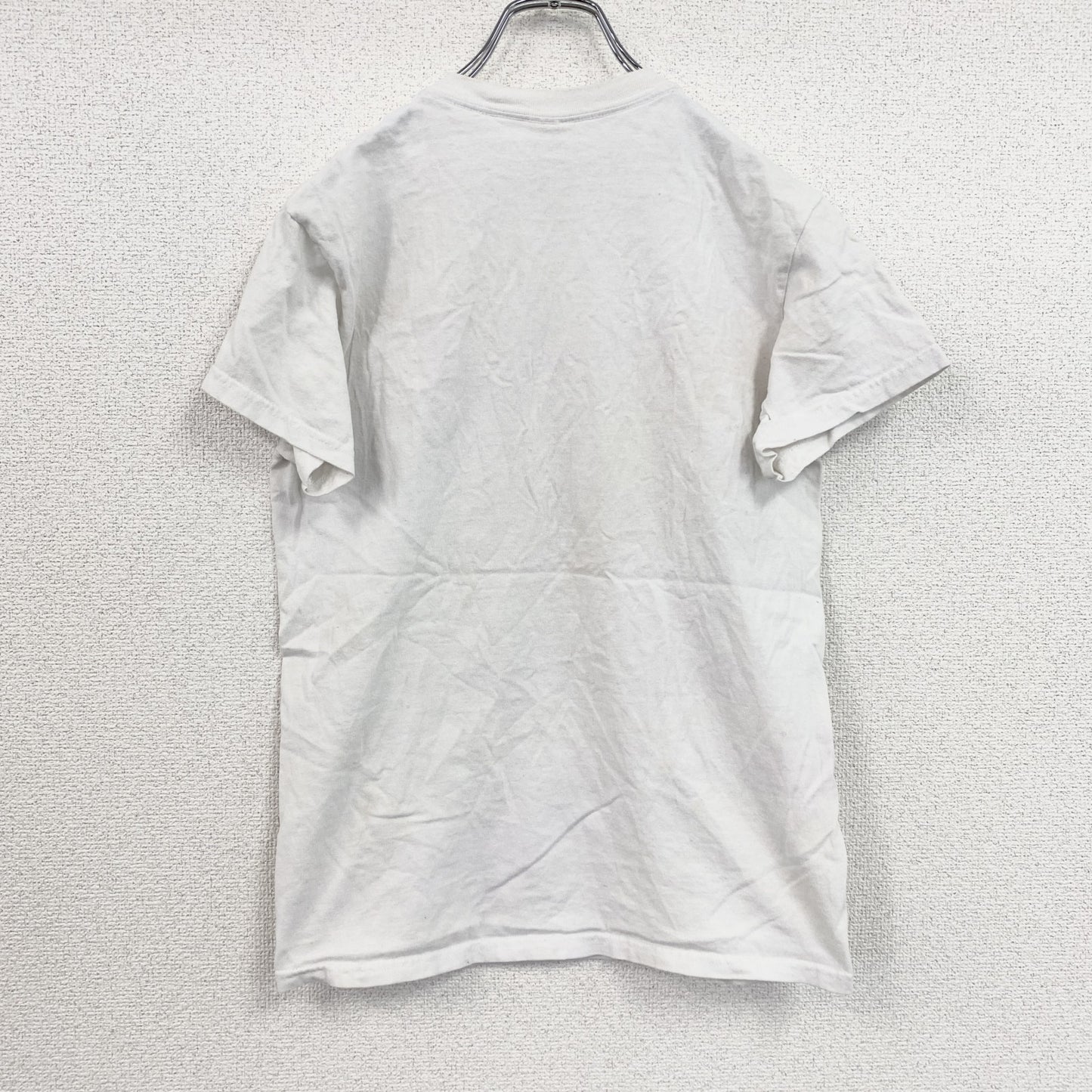 GILDAN　ギルダン　半袖プリントアニマルTシャツ　フォトTシャツ　豚　誰やねん　白　ホワイト　Sサイズ