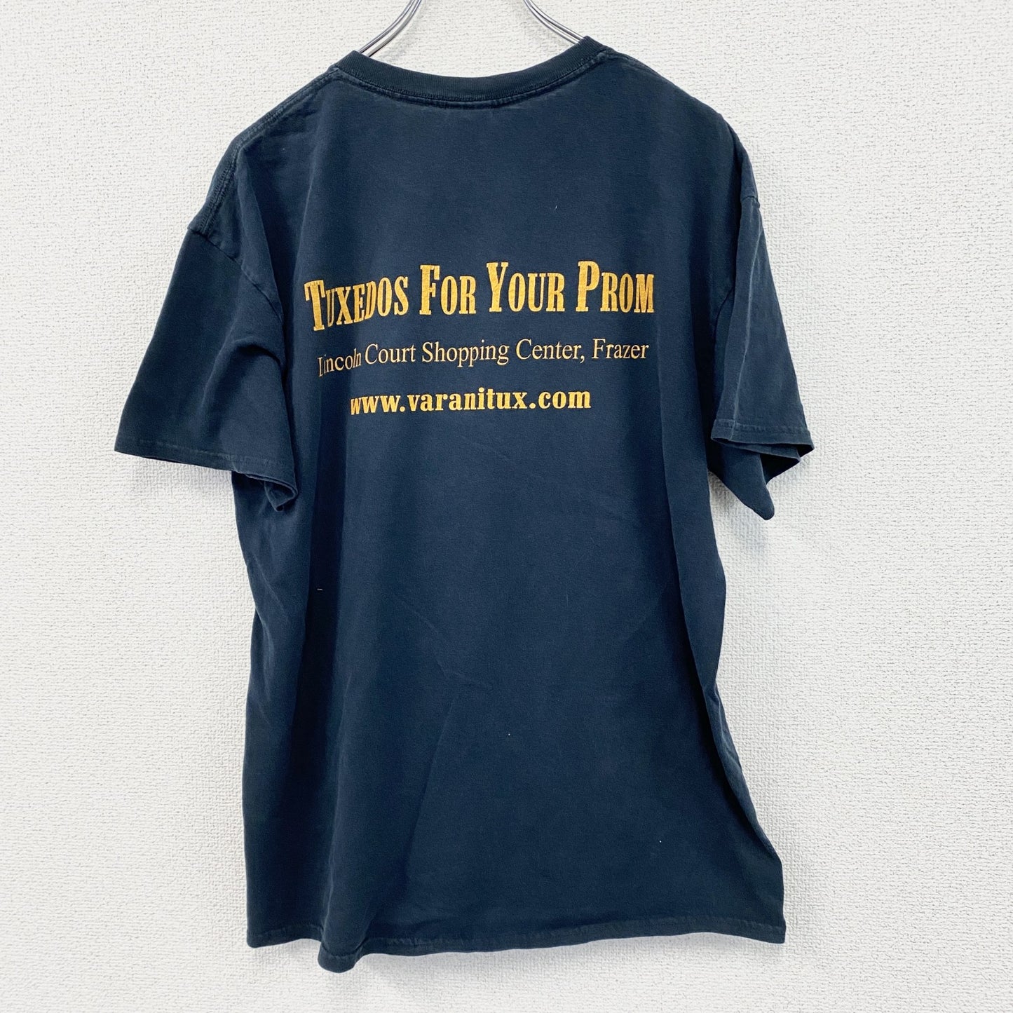 GILDAN　VARANI　半袖プリントTシャツ　両面プリント　黒　ブラック　Lサイズ