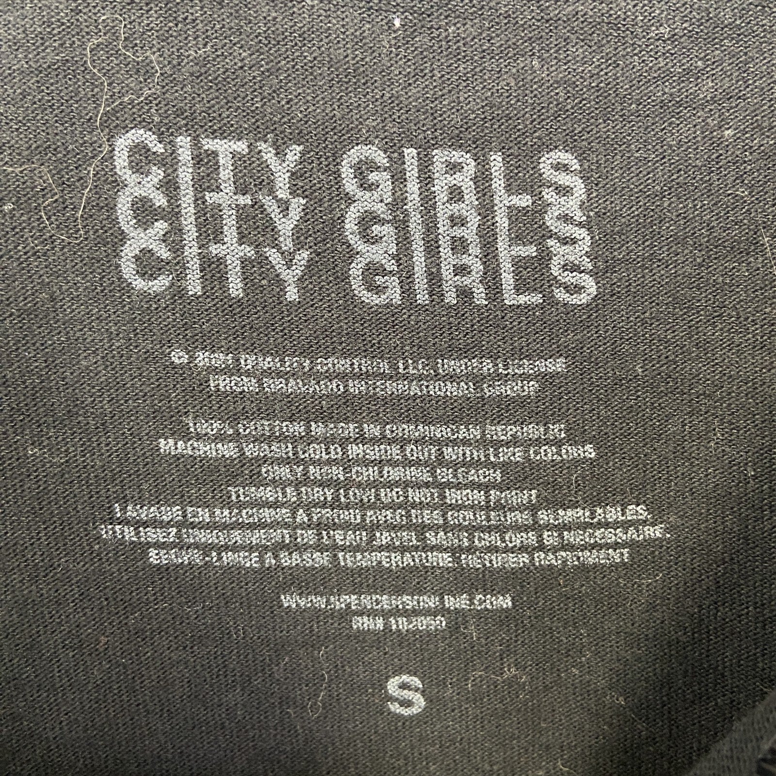 古着 used　CITY GIRLS　シティーガール　半袖プリントTシャツ　個性的　Y2K　クルーネック　レトロデザイン　Sサイズ