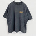 Hanes　ヘインズ　半袖プリントTシャツ　フェード　黒　ブラック