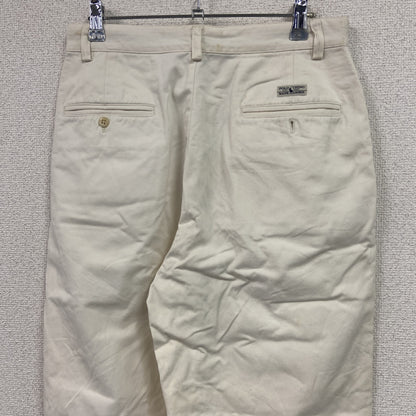 RALPH LAUREN ポロラルフローレン　ポロチノ　チノパンツ　ジップフライ　白　ホワイト　W30サイズ