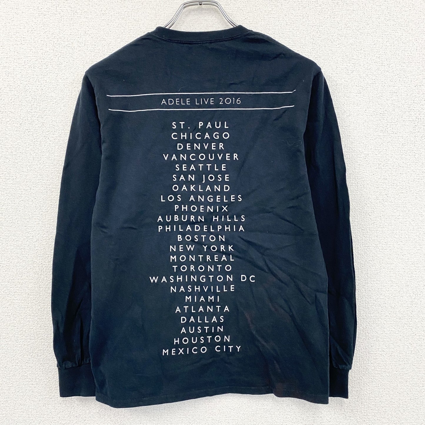 ADELE　アデル　長袖Tシャツ/ロンT　ライブT　紺　ネイビー　Sサイズ