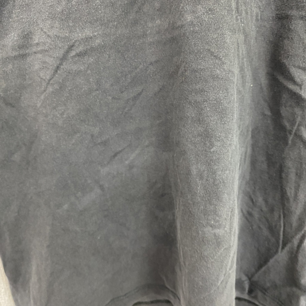 Hanes　ヘインズ　半袖プリントTシャツ　フェード　黒　ブラック