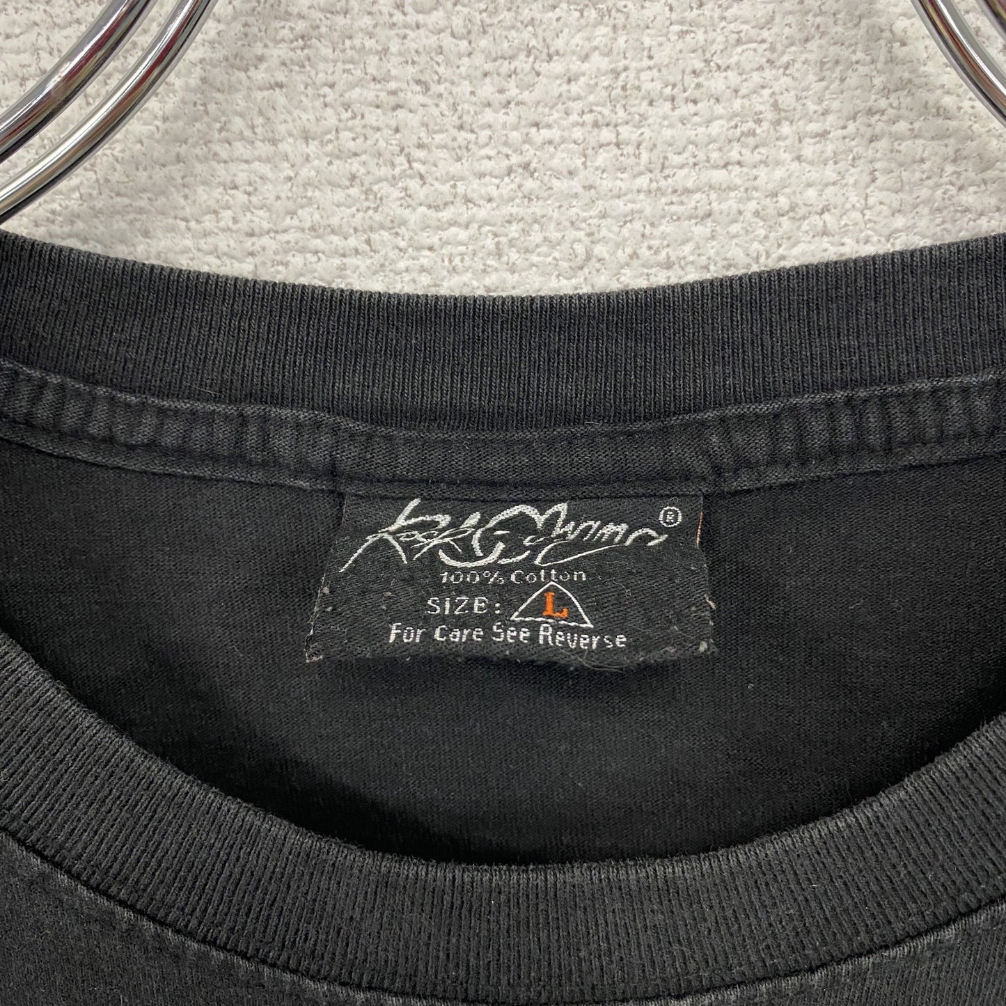 Rock Chang　ロック・チャン　半袖プリントTシャツ　黒　ブラック　Lサイズ