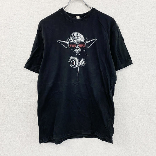 Sun＆Stripe　半袖プリントTシャツ　黒　ブラック　XLサイズ