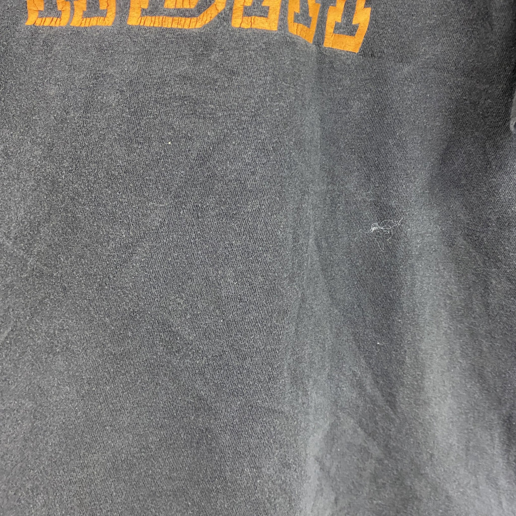 Hanes　ヘインズ　半袖プリントTシャツ　フェード　黒　ブラック