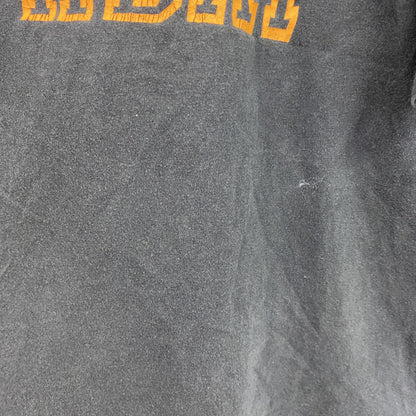 Hanes　ヘインズ　半袖プリントTシャツ　フェード　黒　ブラック