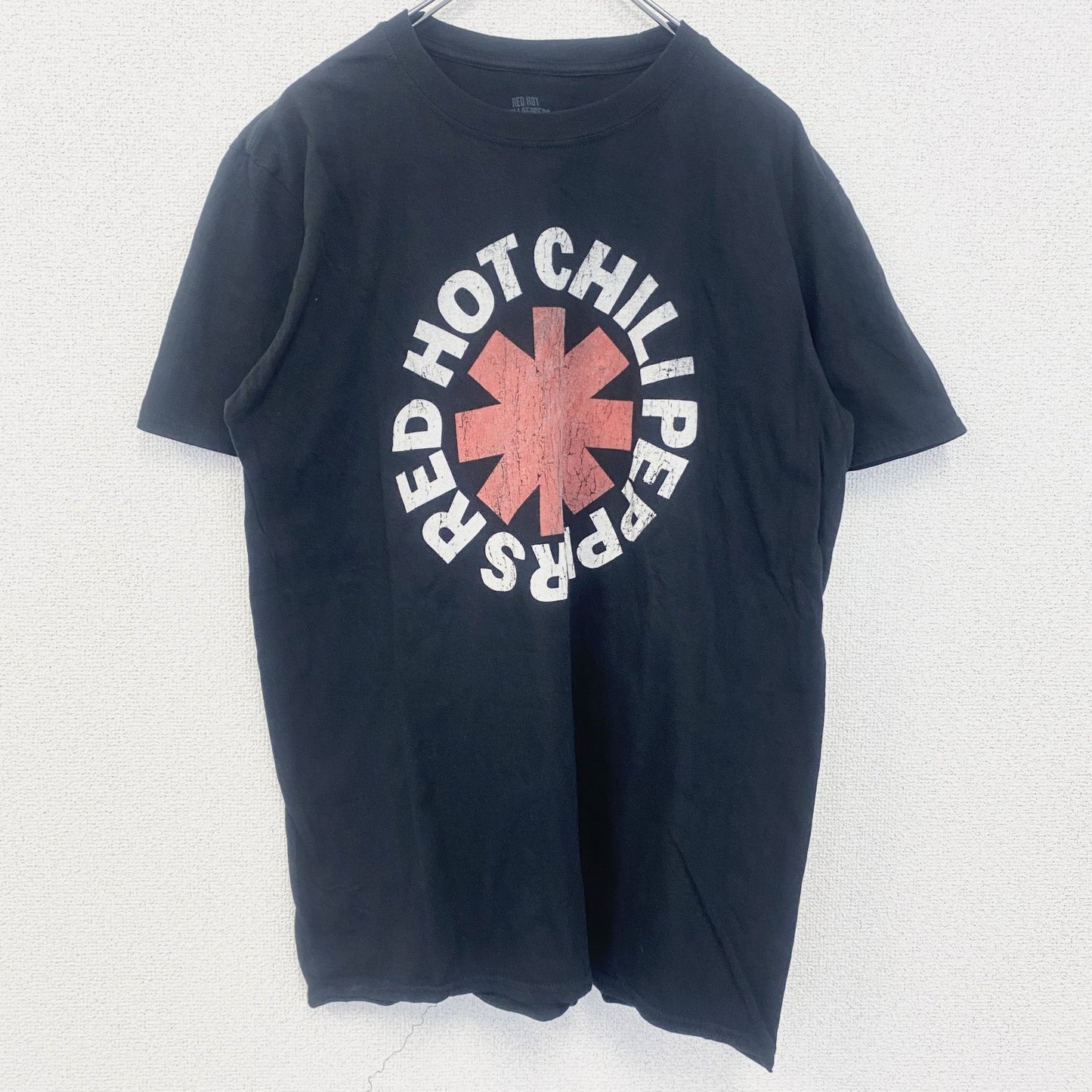 古着 used　半袖バンドプリントTシャツ バンT　音楽　レッチリ　レッドホットチリペッパー　レトロデザイン　クルーネック　Lサイズ