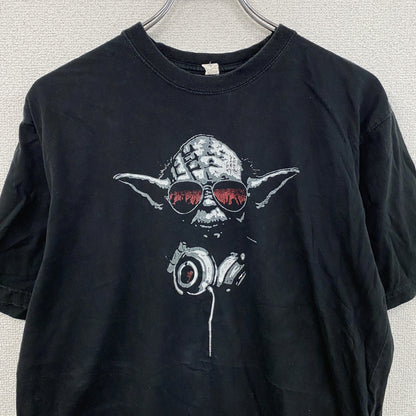 Sun＆Stripe　半袖プリントTシャツ　黒　ブラック　XLサイズ