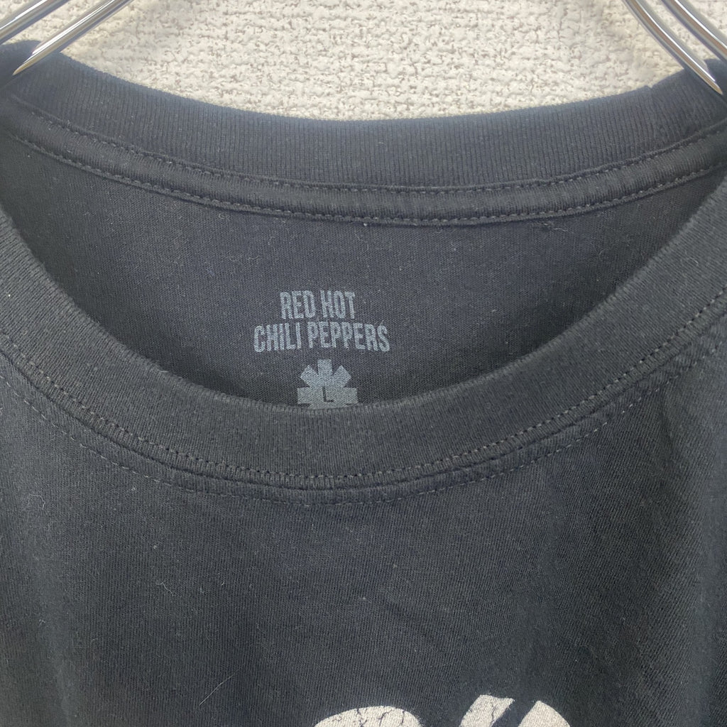 古着 used　半袖バンドプリントTシャツ バンT　音楽　レッチリ　レッドホットチリペッパー　レトロデザイン　クルーネック　Lサイズ