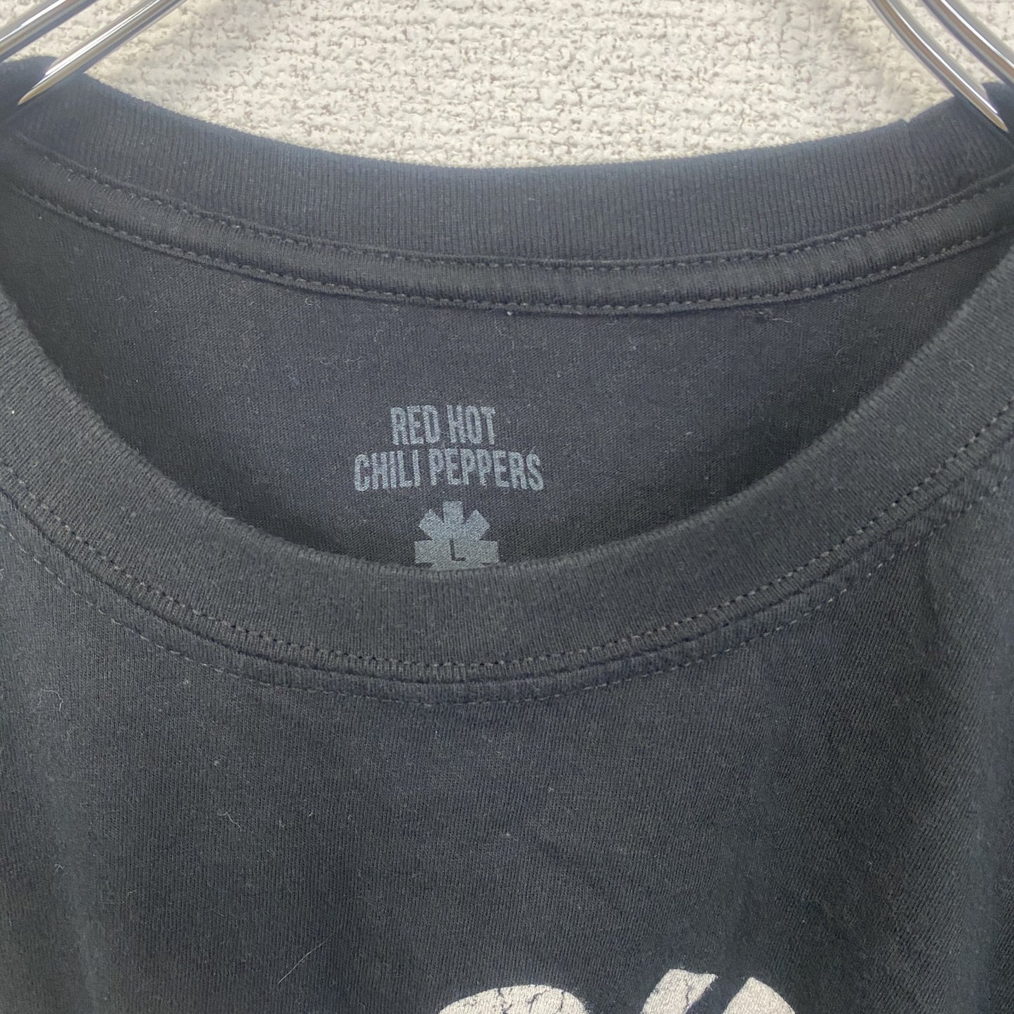 古着 used　半袖バンドプリントTシャツ バンT　音楽　レッチリ　レッドホットチリペッパー　レトロデザイン　クルーネック　Lサイズ