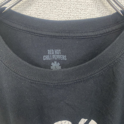 古着 used　半袖バンドプリントTシャツ バンT　音楽　レッチリ　レッドホットチリペッパー　レトロデザイン　クルーネック　Lサイズ