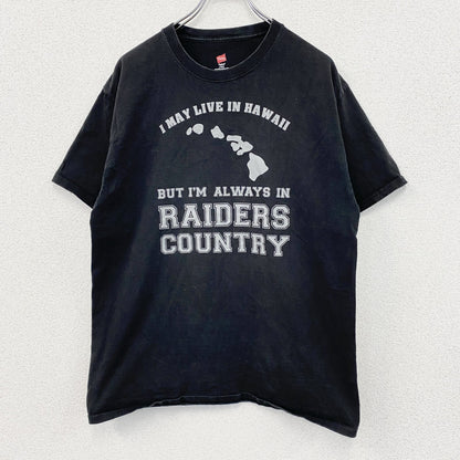 Hanes　半袖プリントTシャツ　HAWAII　黒　ブラック　Lサイズ