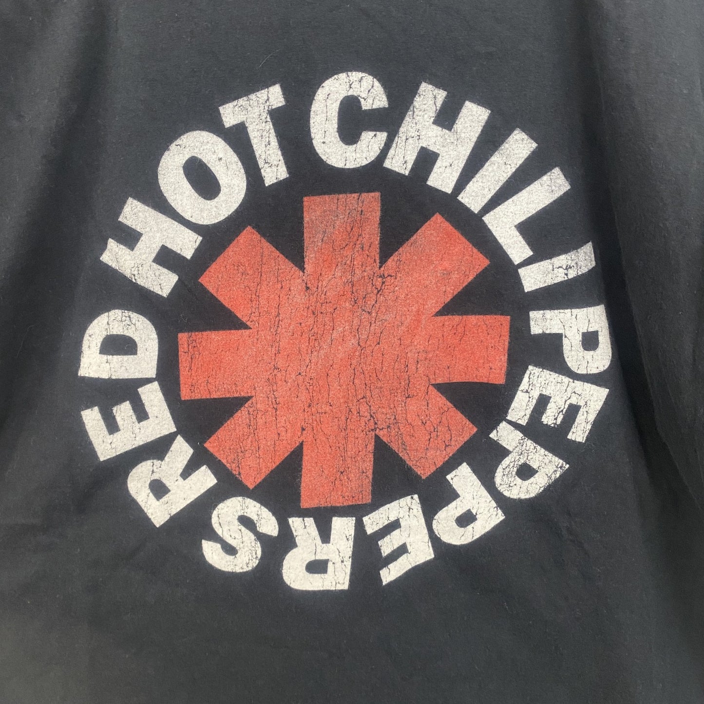 古着 used　半袖バンドプリントTシャツ バンT　音楽　レッチリ　レッドホットチリペッパー　レトロデザイン　クルーネック　Lサイズ