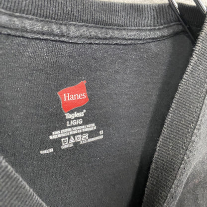 Hanes　半袖プリントTシャツ　HAWAII　黒　ブラック　Lサイズ