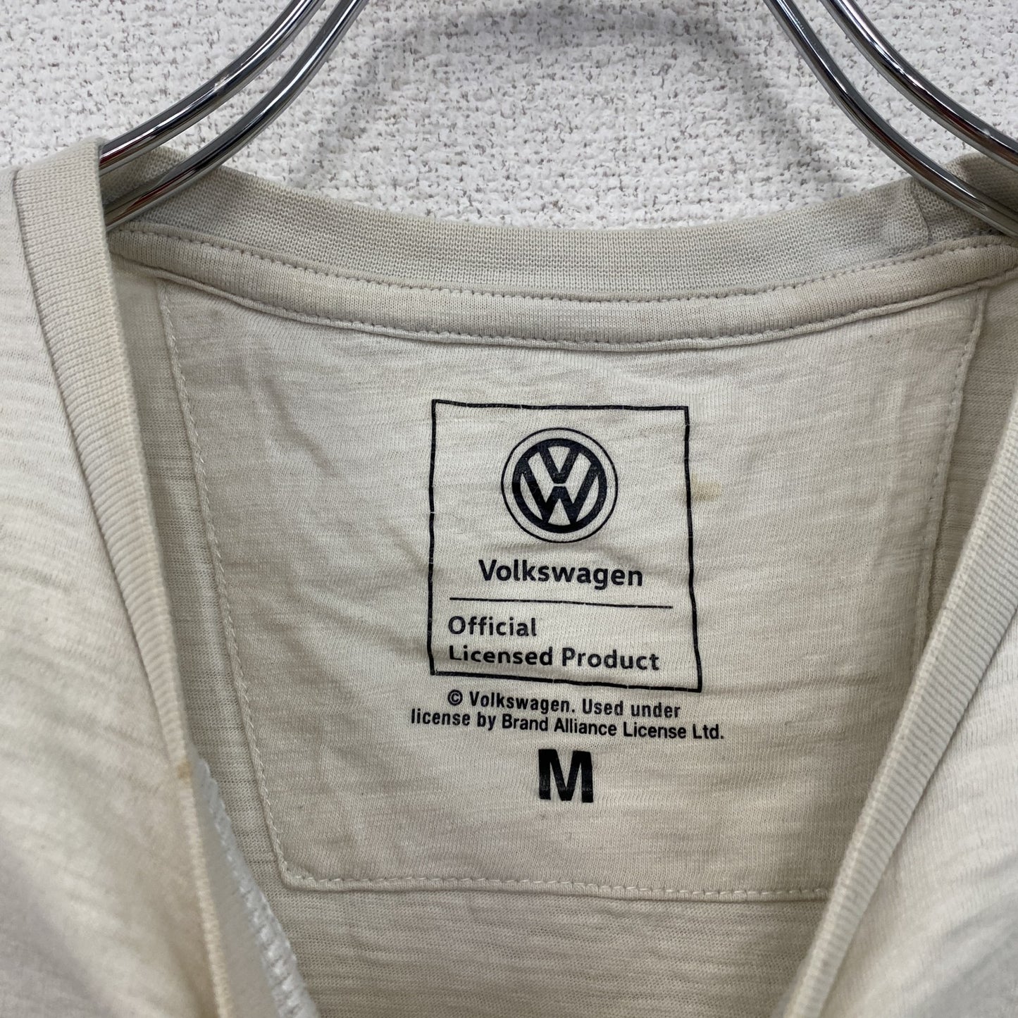 Volkswagen　フォルクスワーゲン　半袖プリントTシャツ　ベージュ　Mサイズ