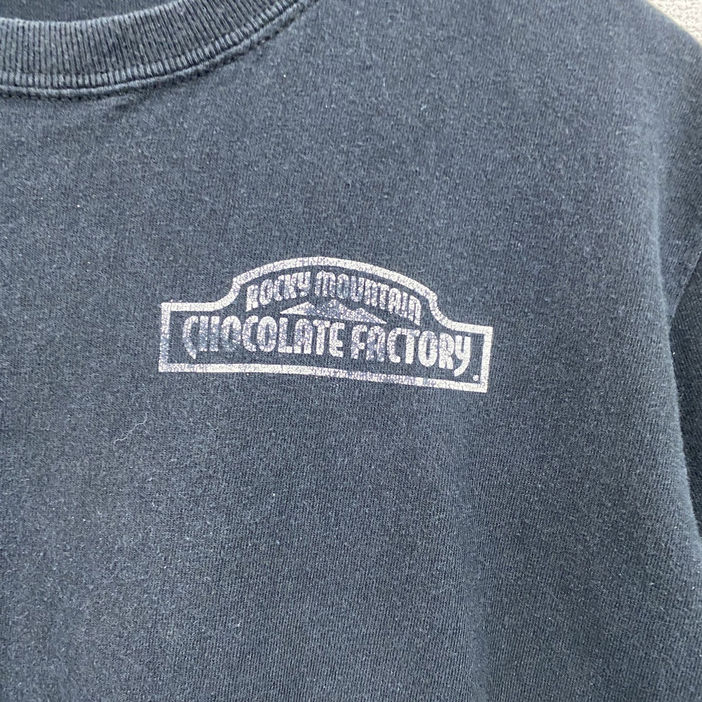 GILDAN　半袖プリントTシャツ　パロディT　got chocolate?　黒　ブラック　Sサイズ