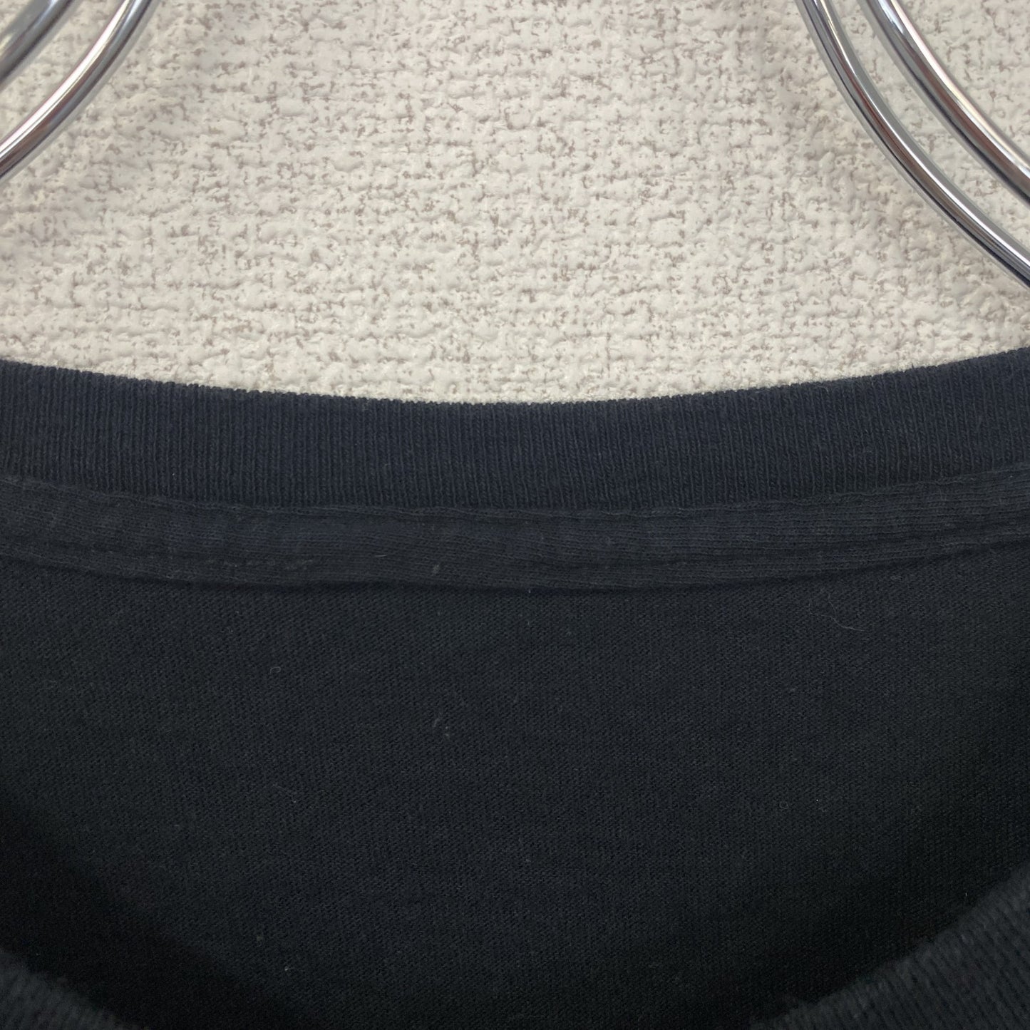 古着 used　半袖プリントデザインTシャツ　イエーガーマイスター　リキュール　クルーネック　レトロ　黒　ブラック