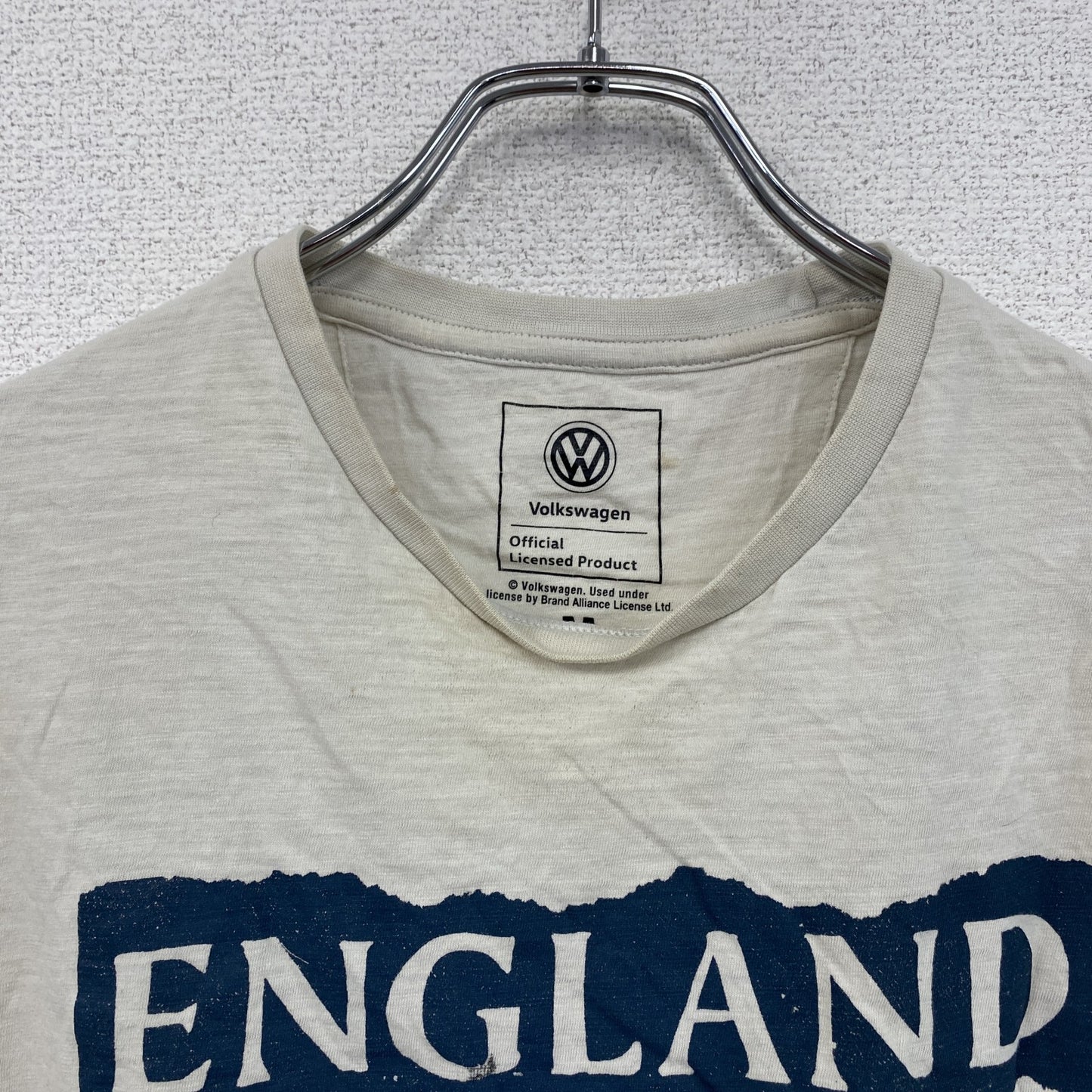 Volkswagen　フォルクスワーゲン　半袖プリントTシャツ　ベージュ　Mサイズ