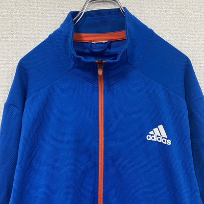 adidas　アディダス　トラックジャケット/ジャージ　パフォーマンスロゴ　青　ブルー　