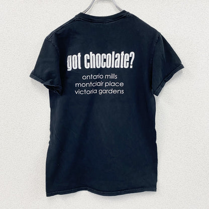 GILDAN　半袖プリントTシャツ　パロディT　got chocolate?　黒　ブラック　Sサイズ