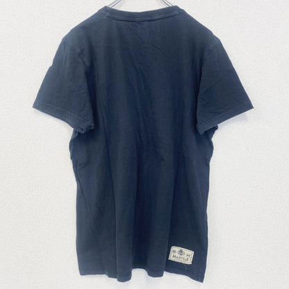 MARVILLE　半袖プリントTシャツ　アーチプリント　4連プリント　刺繍ロゴ　黒　ブラック　XLサイズ
