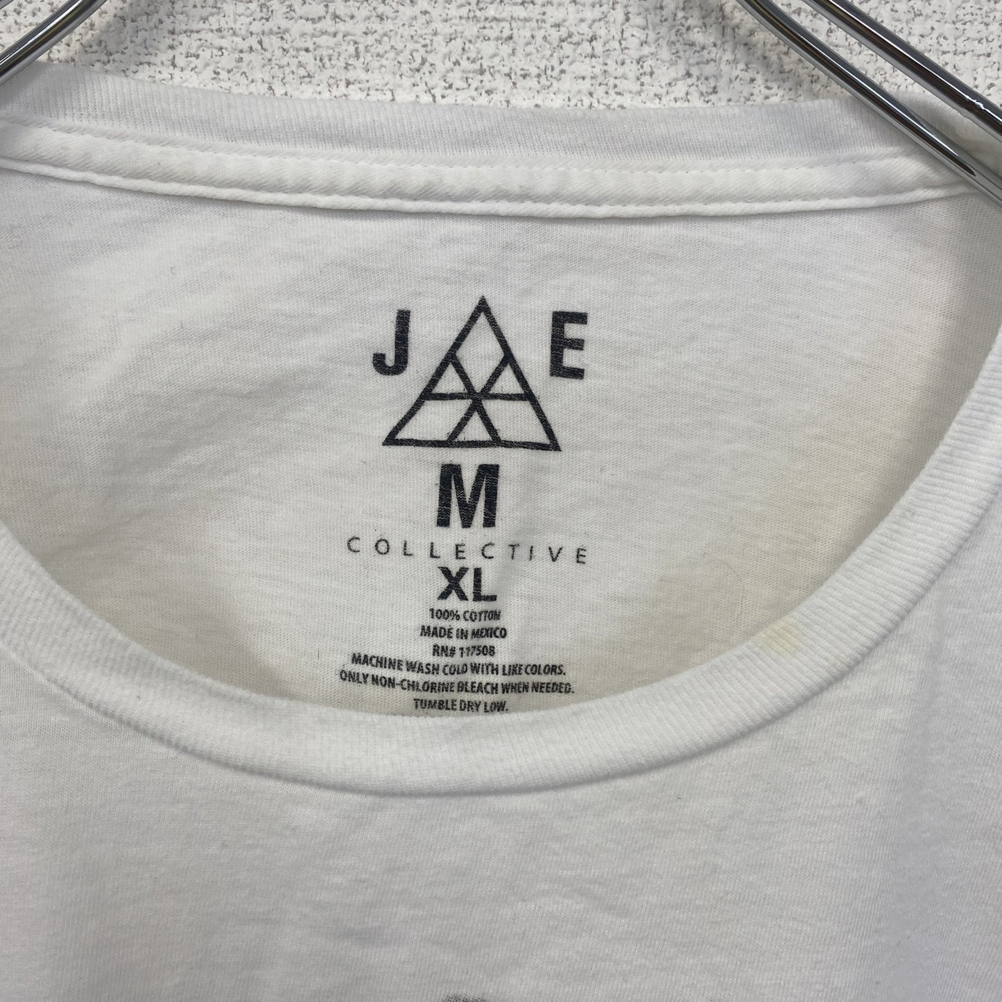 古着 used　半袖音楽プリントTシャツ　バンド　ジミヘン　ジミーヘンドリクス　白　ホワイト　クルーネック　レトロ　Lサイズ