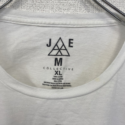 古着 used　半袖音楽プリントTシャツ　バンド　ジミヘン　ジミーヘンドリクス　白　ホワイト　クルーネック　レトロ　Lサイズ