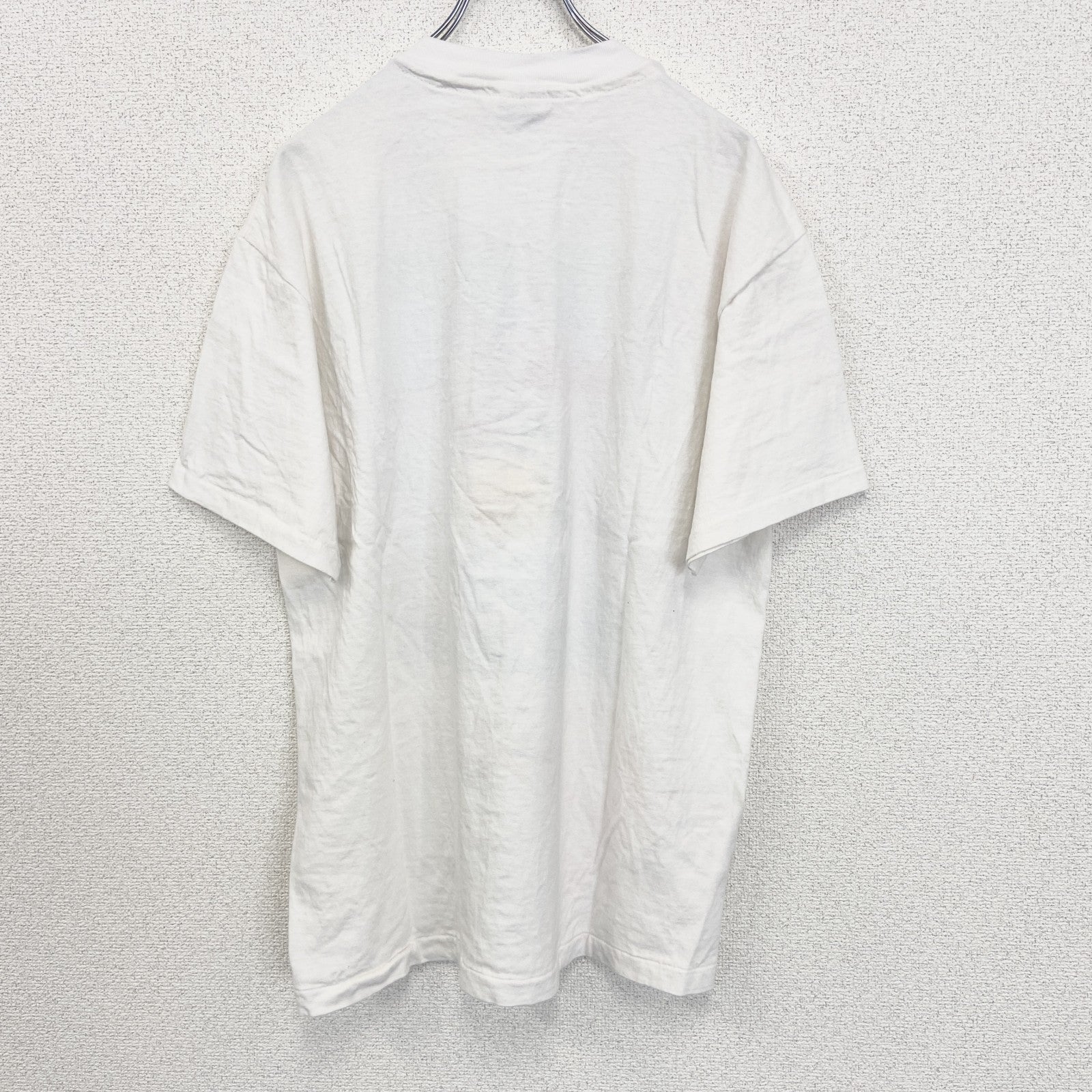 古着 used　Hanes　ヘインズ　半袖プリントTシャツ　ペプシコーラ　シングルステッチ　90s　クルーネック　白　Lサイズ
