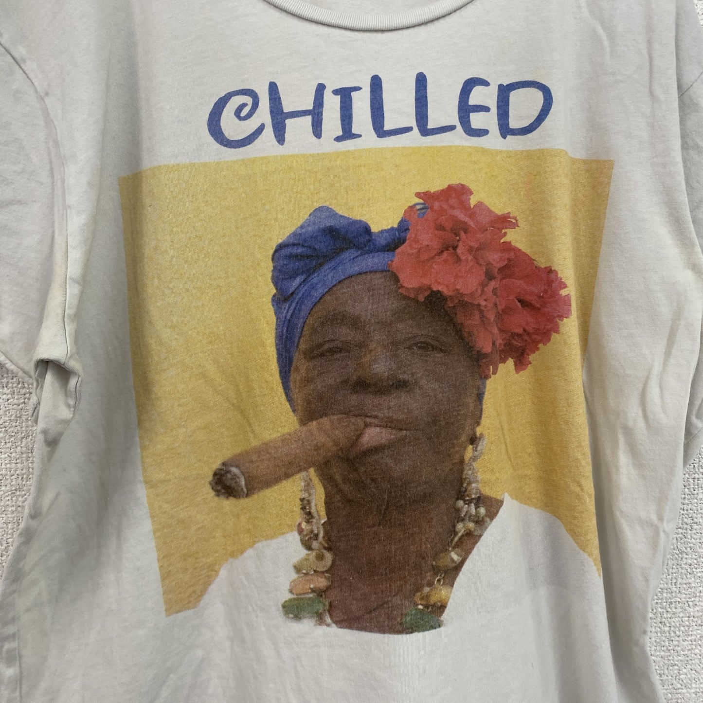 半袖プリントTシャツ　白　ホワイト