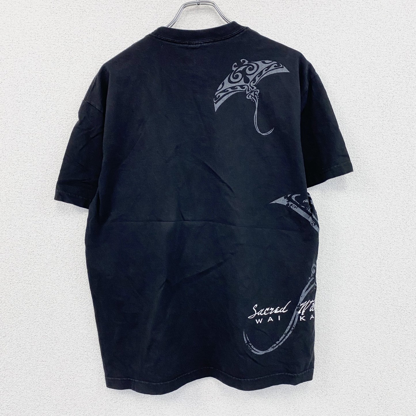 ALSTYLE APPAREL＆ACTIVEWEAR　半袖プリントTシャツ　黒　ブラック　Lサイズ