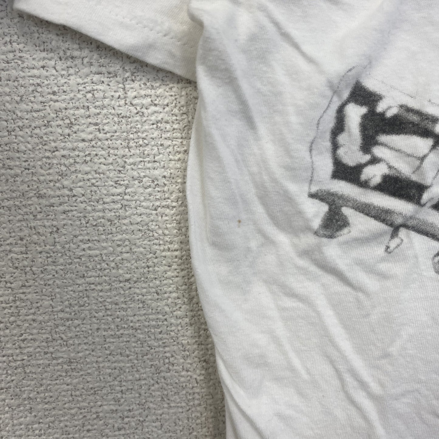 古着 used　半袖音楽プリントTシャツ　バンド　ジミヘン　ジミーヘンドリクス　白　ホワイト　クルーネック　レトロ　Lサイズ