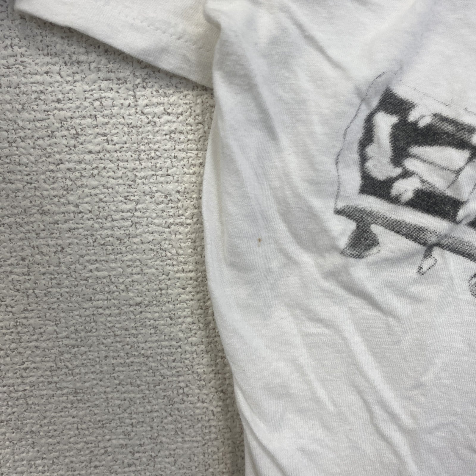 古着 used　半袖音楽プリントTシャツ　バンド　ジミヘン　ジミーヘンドリクス　白　ホワイト　クルーネック　レトロ　Lサイズ