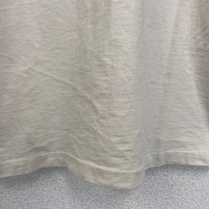 古着 used　FRUIT OF THE LOOM　半袖プリントTシャツ　シングルステッチ　90s　クルーネック　ベージュ　Lサイズ