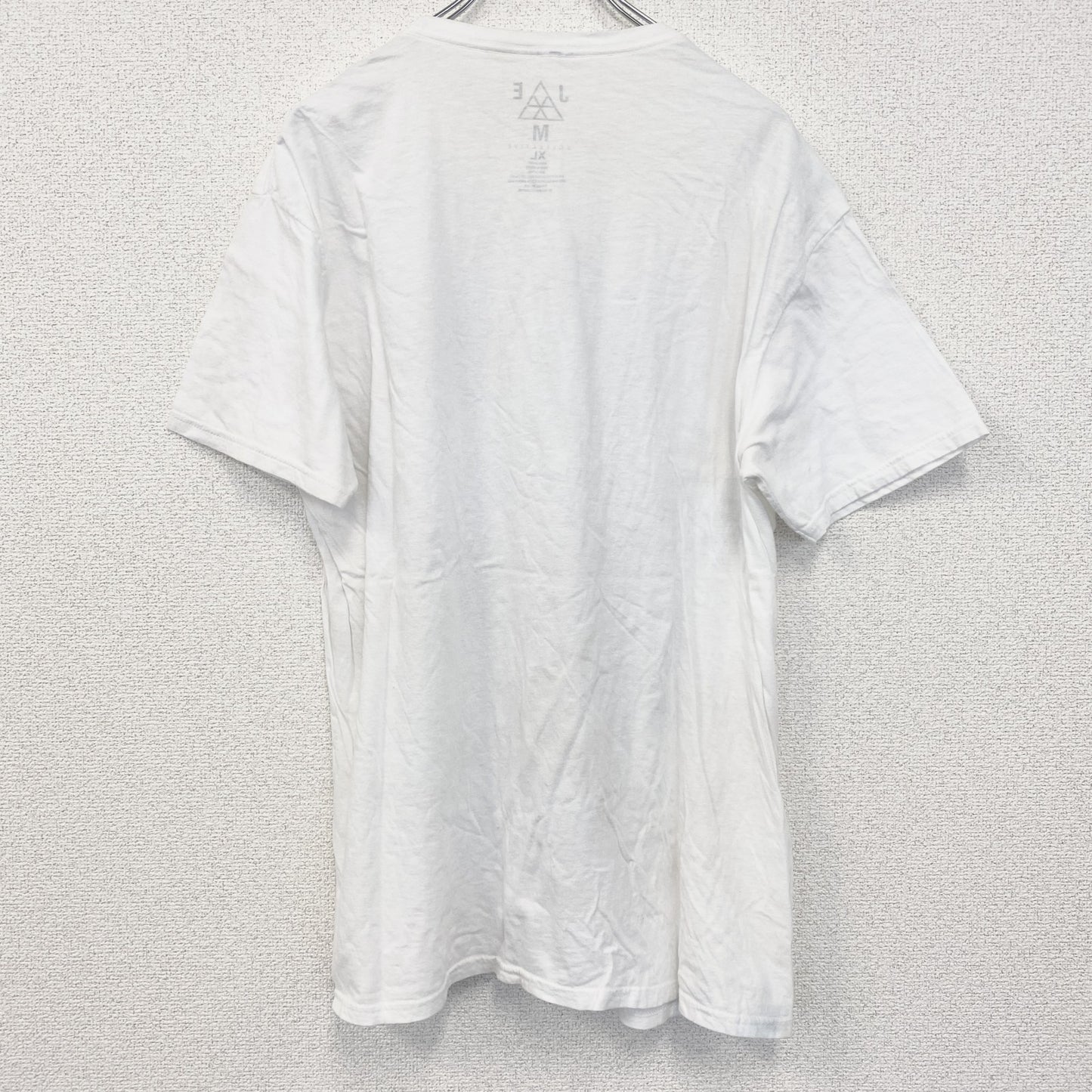古着 used　半袖音楽プリントTシャツ　バンド　ジミヘン　ジミーヘンドリクス　白　ホワイト　クルーネック　レトロ　Lサイズ